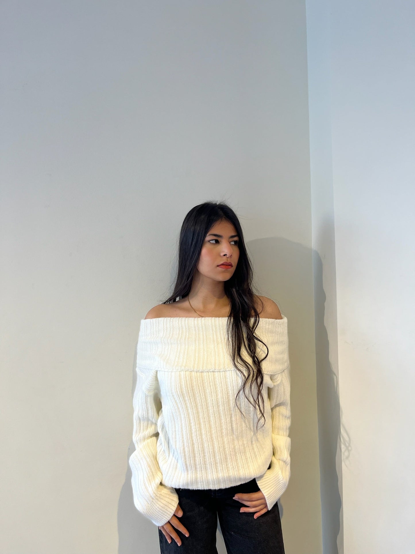 Off-shoulder In Creamy White