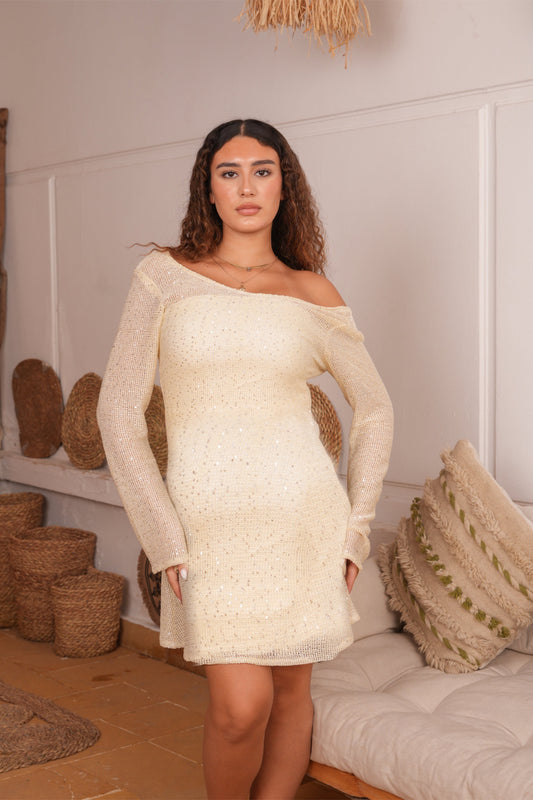 Sunknit Cover up in Vanilla