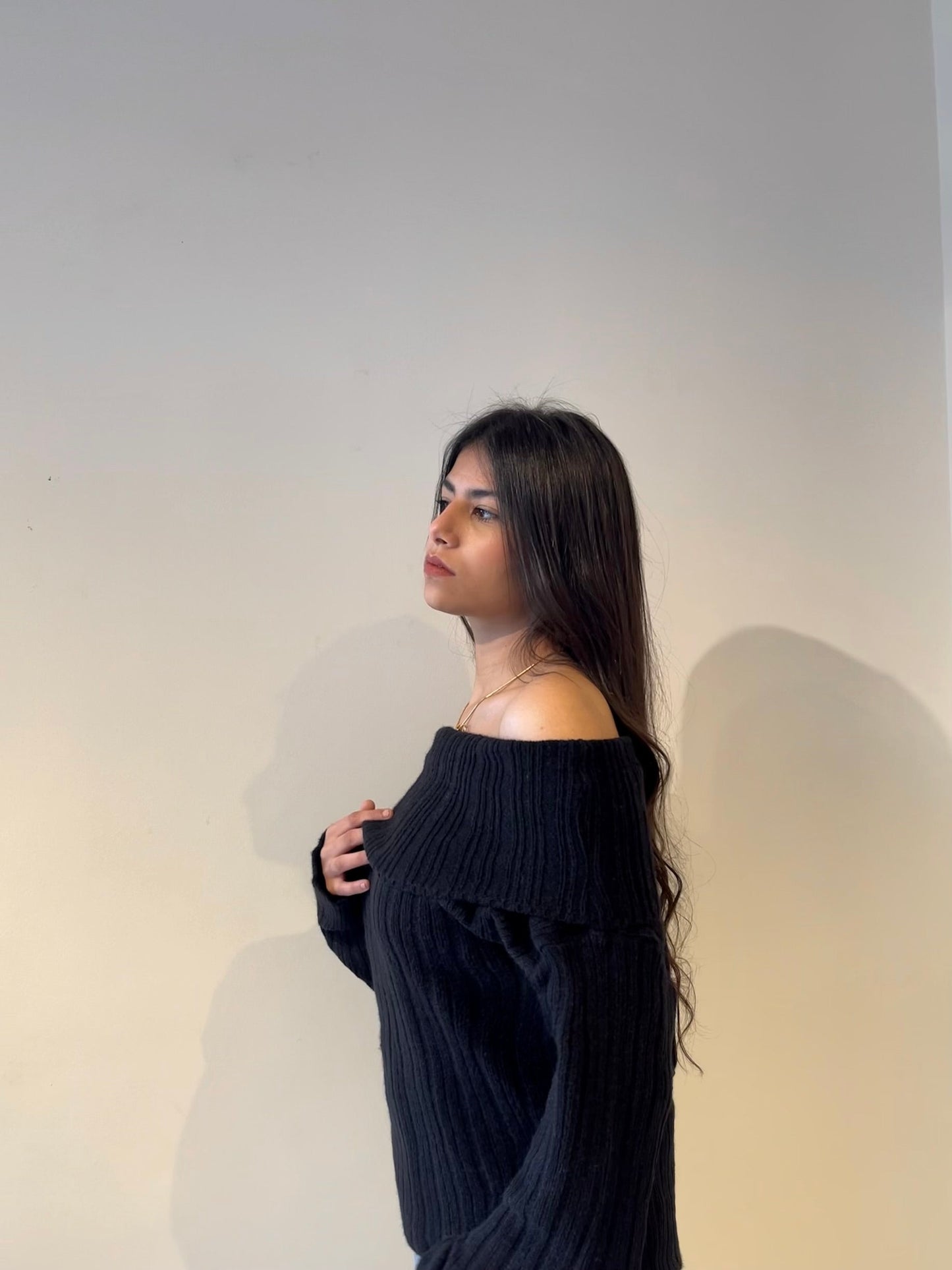 Off-shoulder In Black